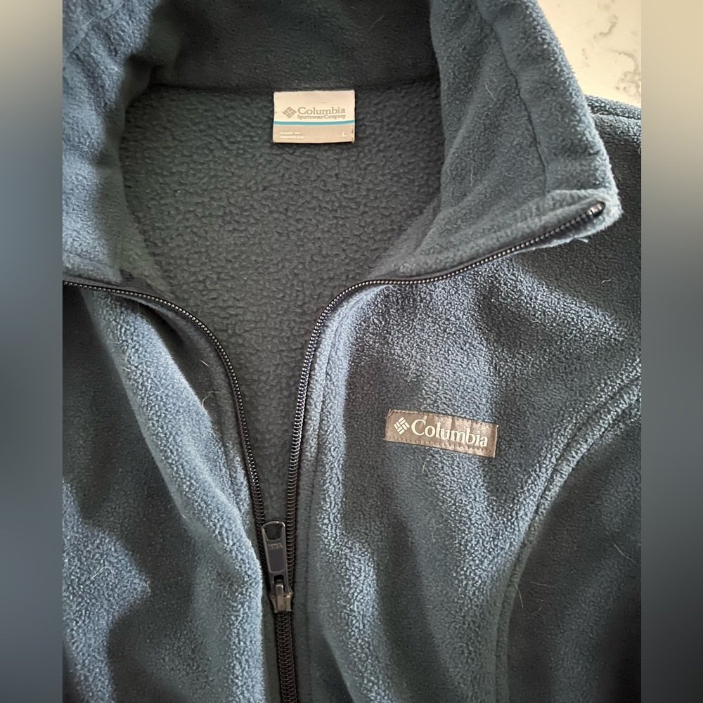 Columbia Ocean Blue Fleece full-zip Jacket, Women’s L